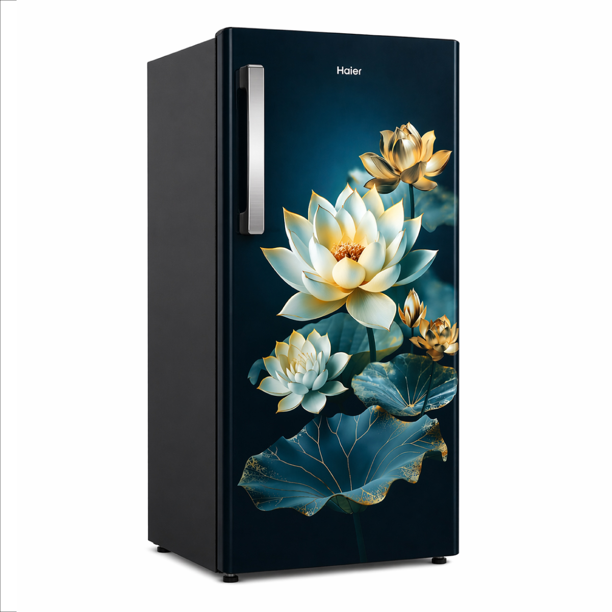 Haier 190L 3 Star Green Camellia Single Door Refrigerator 